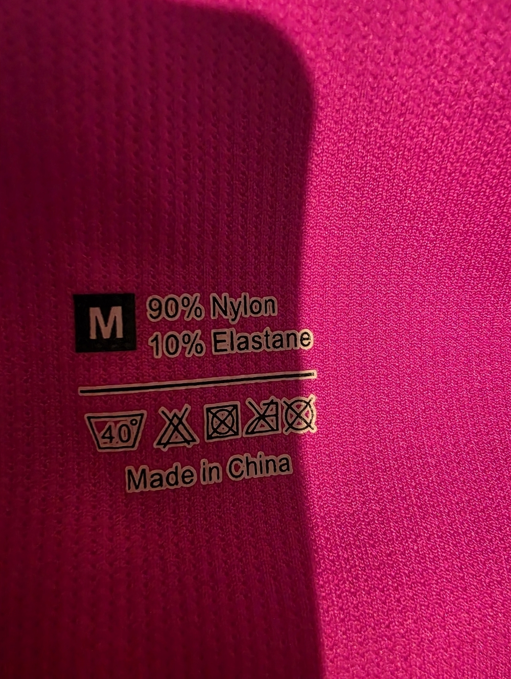 Fuchsia Pink Two-Piece Crop Top and Leggings Set - Picture 3 of 5